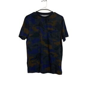3.1 Philip Lim Mens Teens Tshirt Small Blue Black Brown Camo 20th anniversary